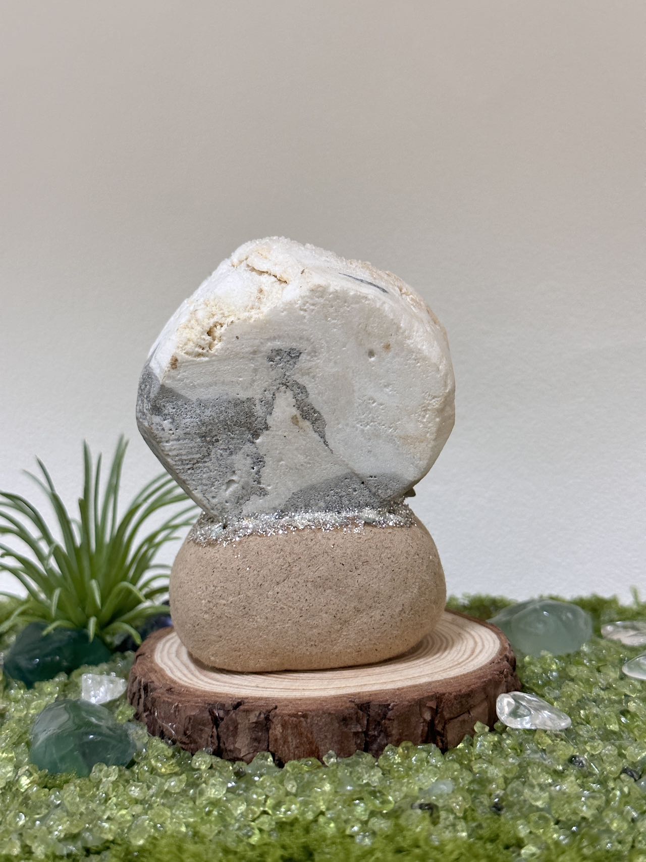 White crystal (electroplated)