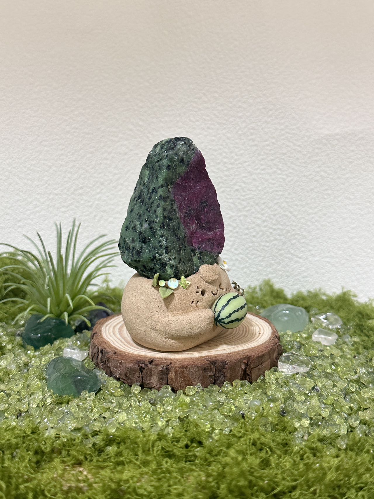 Red and Green Jadeite, Watermelon Tourmaline