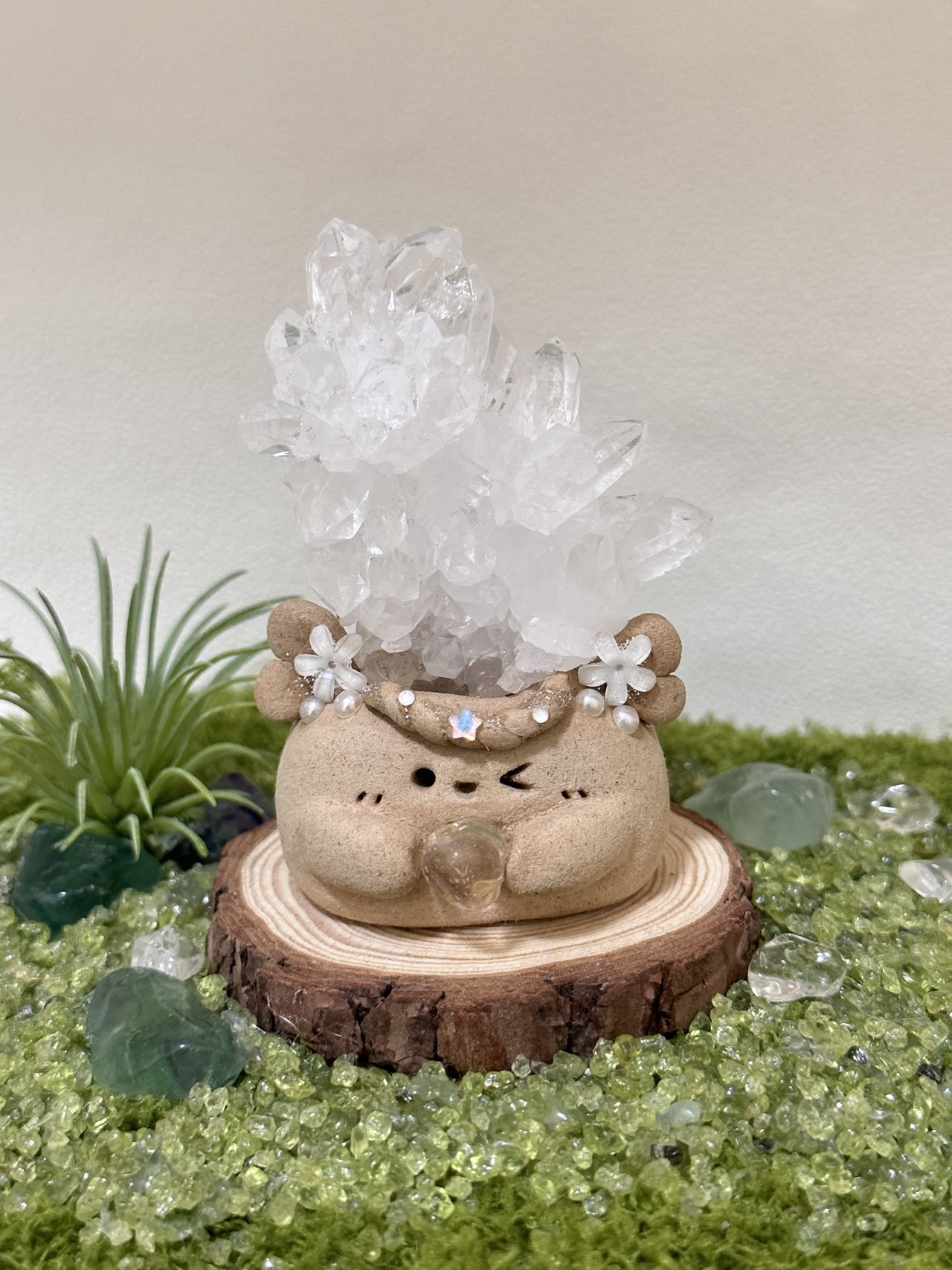 White crystal flower