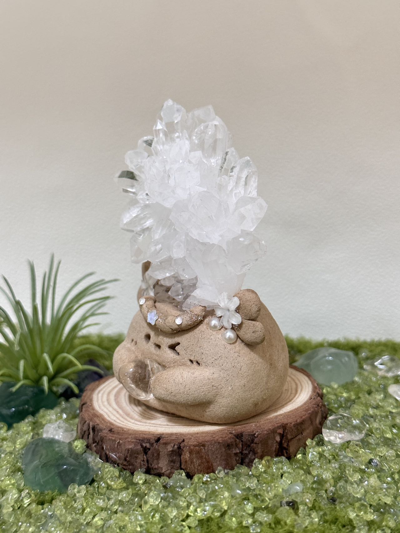 White crystal flower