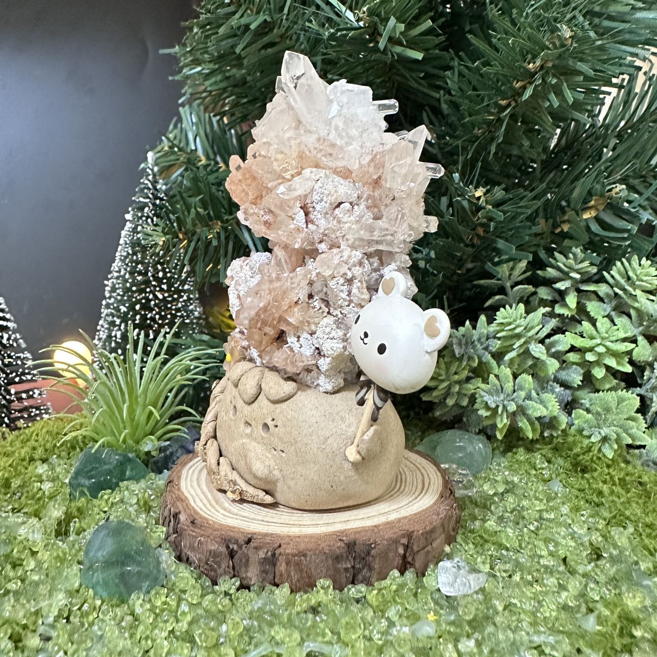 Orange crystal flower