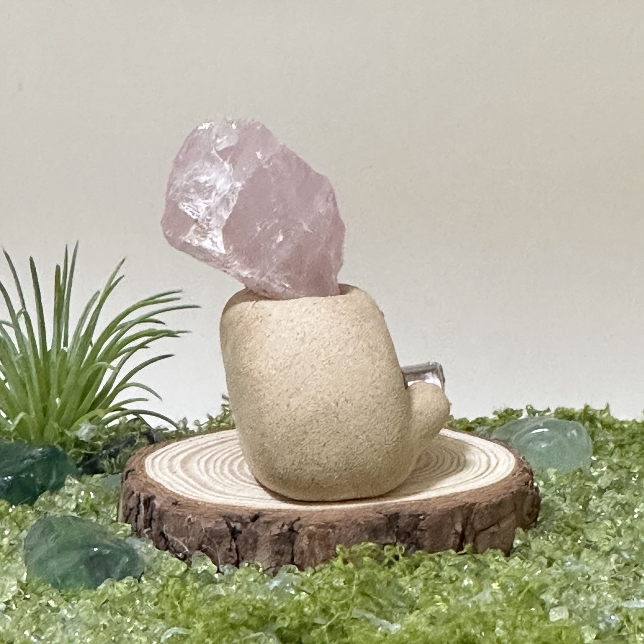 Pink crystal Cancer sign