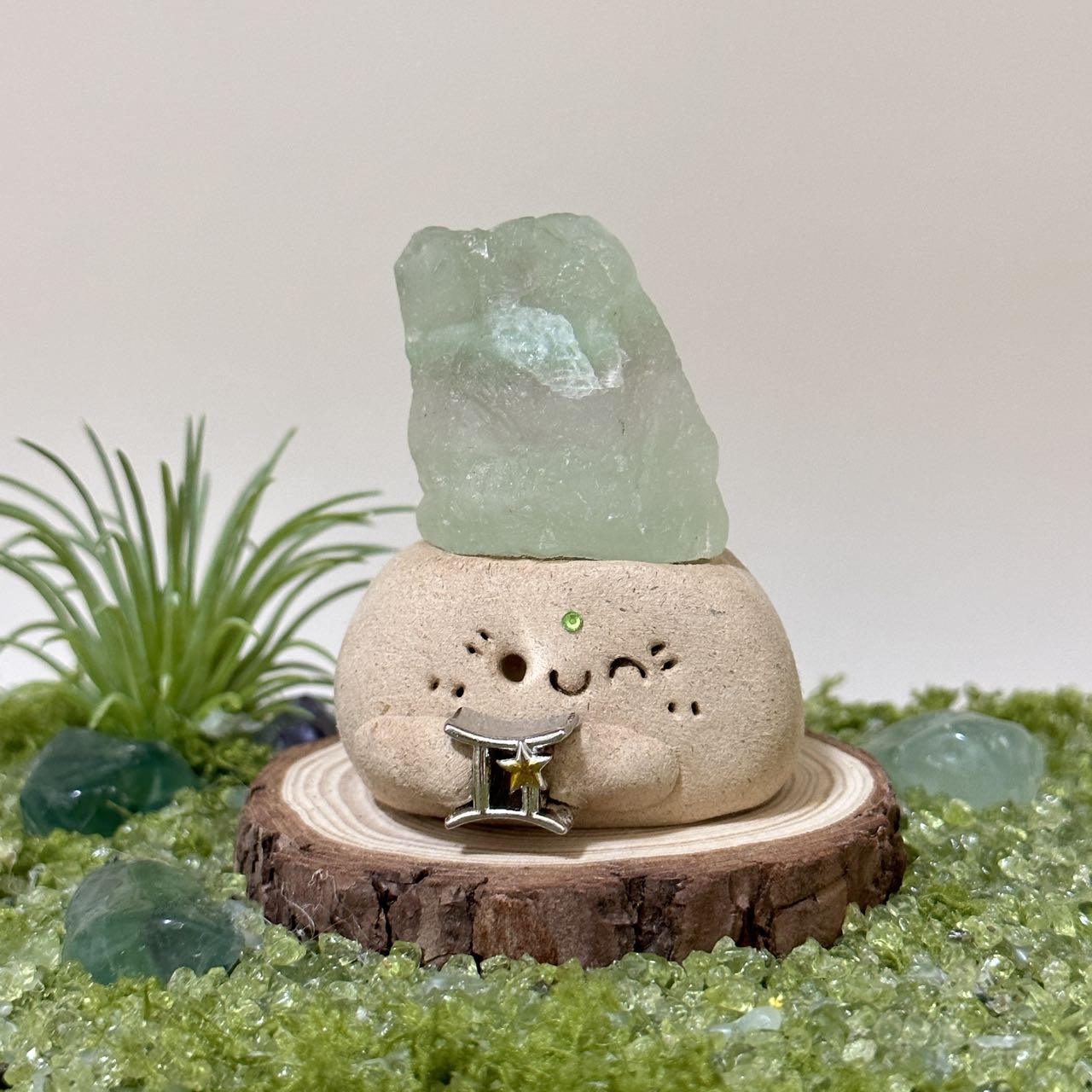 Emerald Double Moonstone