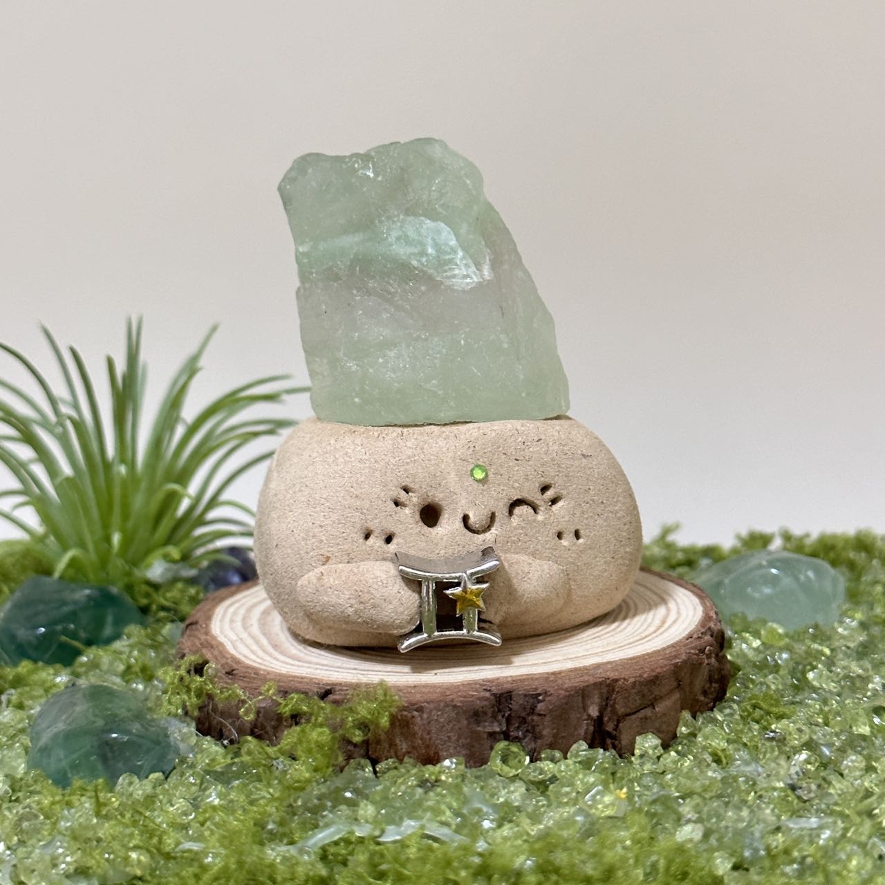 Emerald Double Moonstone