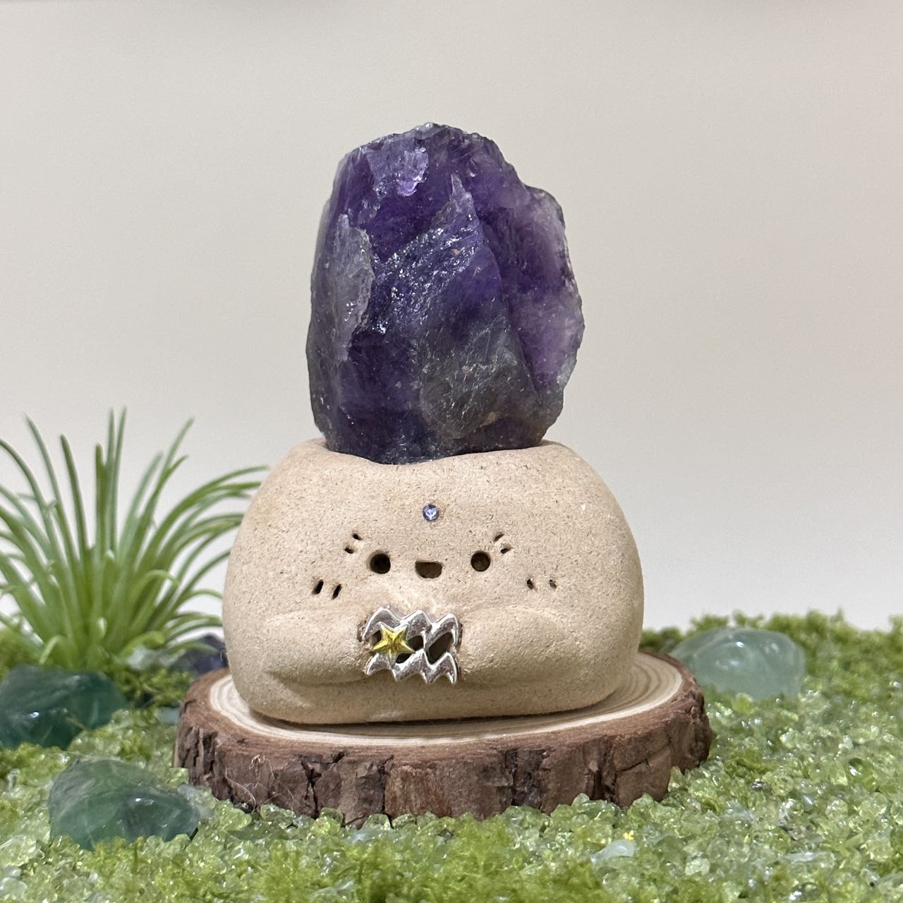 Amethyst Water Bottle, Aquarius