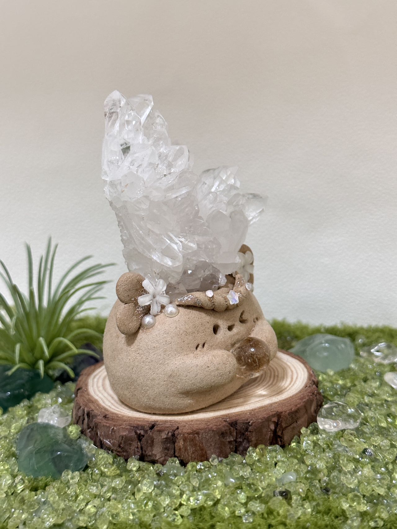 White crystal flower