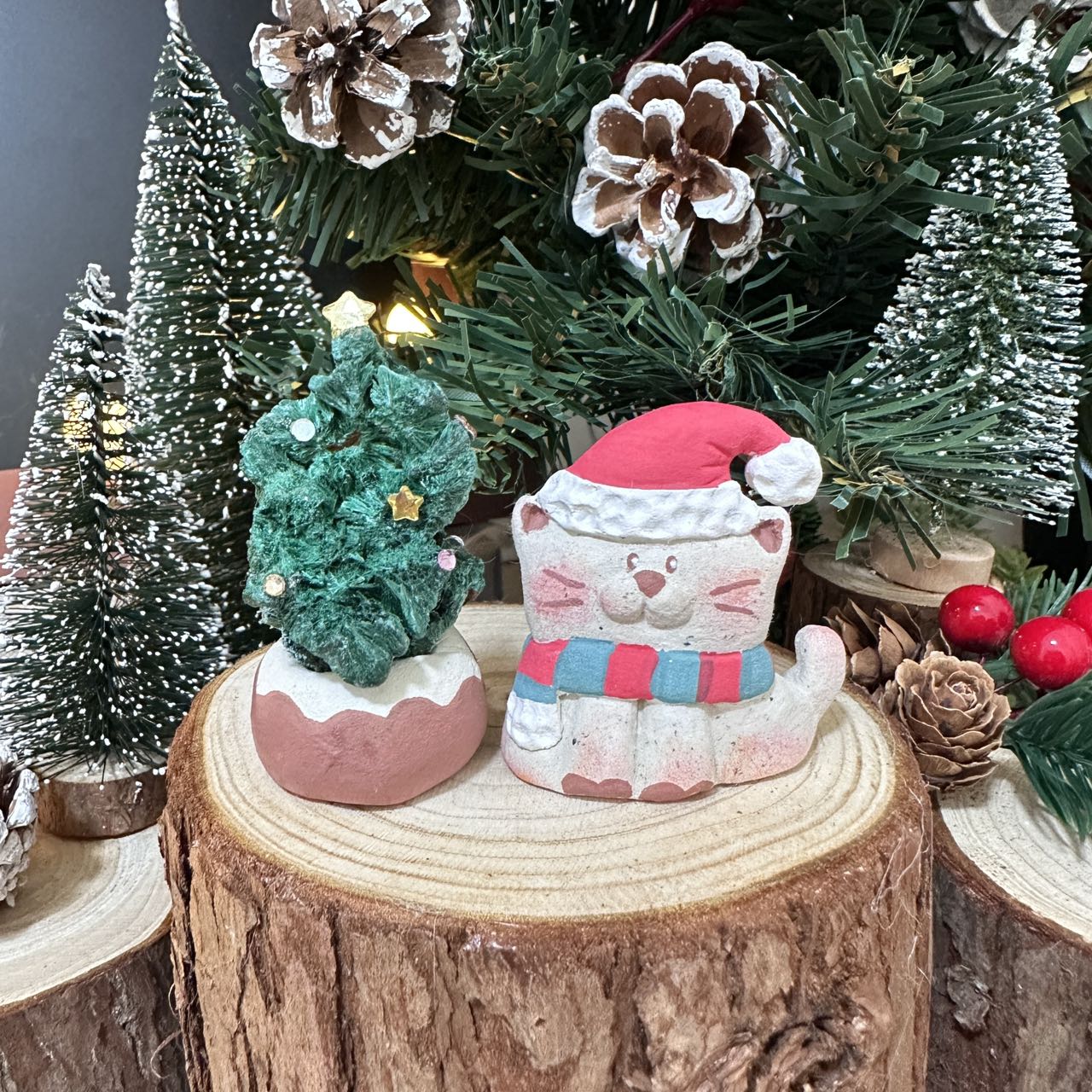 Kitten Cobalt Christmas Tree