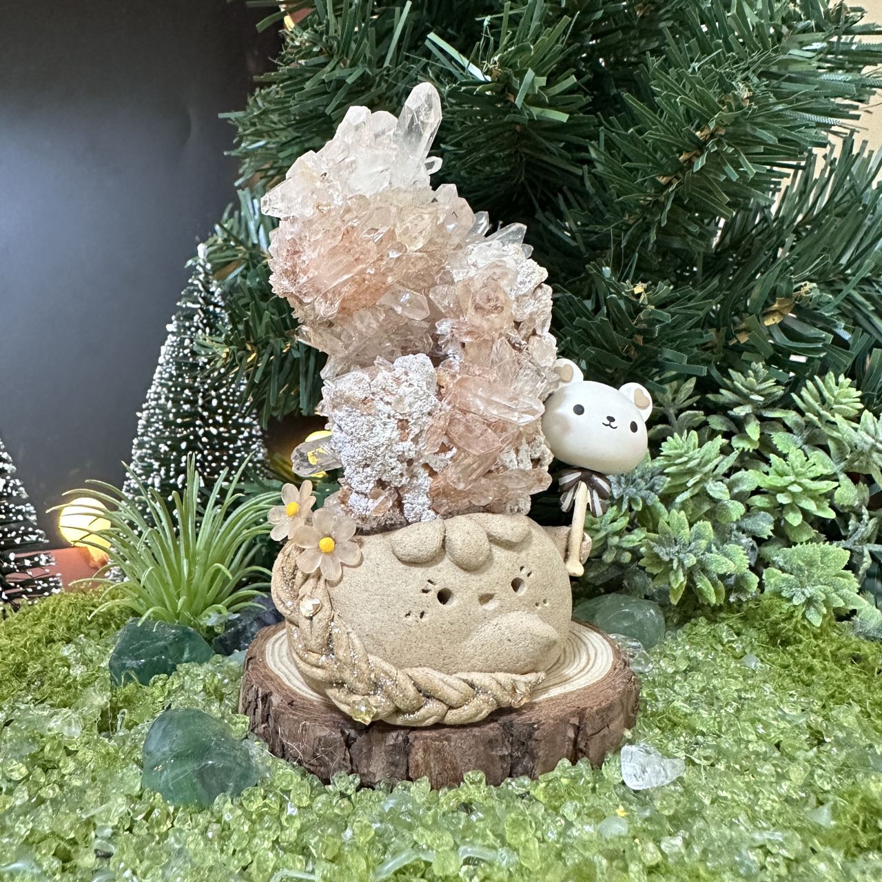 Orange crystal flower