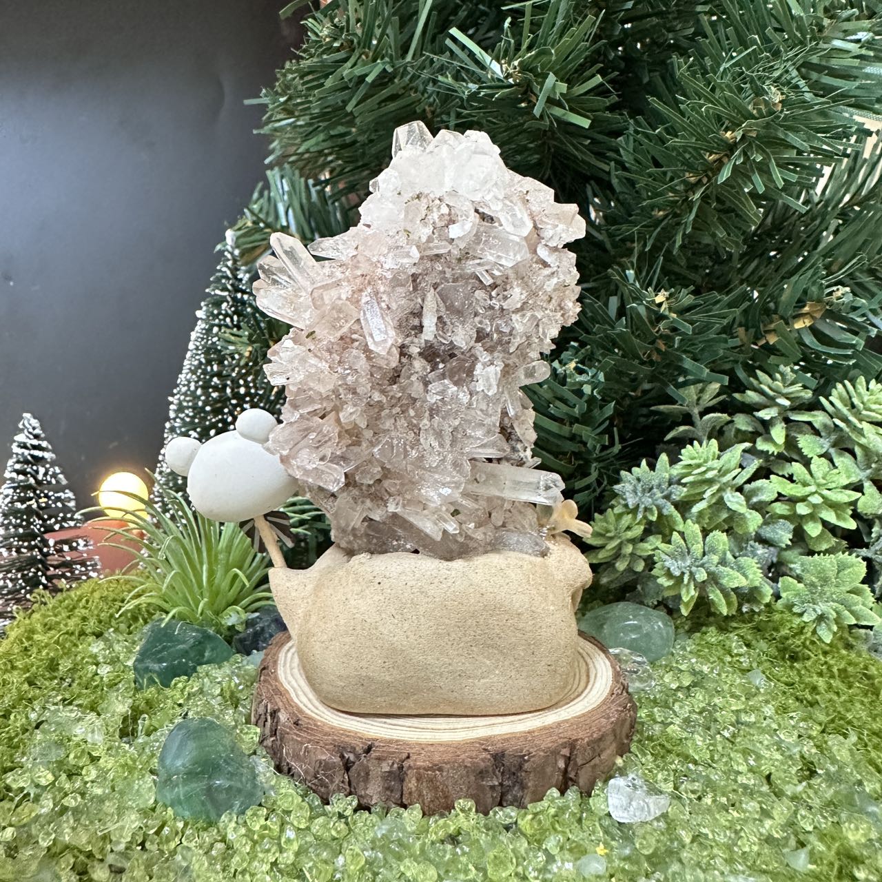 Orange crystal flower