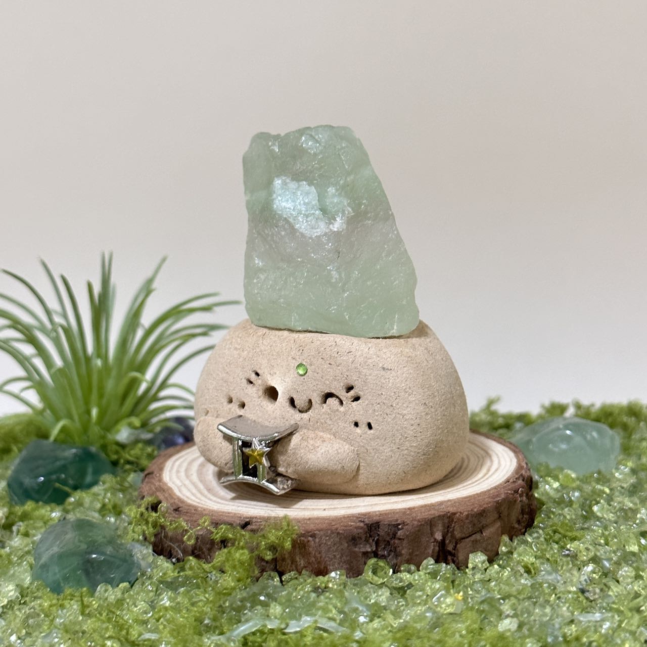 Emerald Double Moonstone